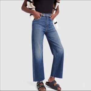 MOTHER ankle fray jeans